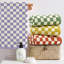 Ensemble de 3 serviettes de toilette pour la salle de bain, serviettes de toilette en coton absorbant doux pour la cuisine de salle de bain Spa Spa, ensemble de serviettes décoratives à carreaux, 13 x 29 pouces-1021675467