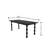 Black Rectangular Solid Wood Dining Table-1271665129
