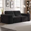 Canapé modulaire 83,6 po à 3 places en tissu chenille scintillant capitonné 83,6 po-1523495744