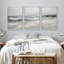 «Beach Waves Ocean Horizon Nature Fine Landscape Rustic Country / Farmhouse on Canvas», reproduction de 3 pièces-94434420-94434422