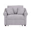 Fauteuil convertible en chenille avec dossier réglable-1044224836