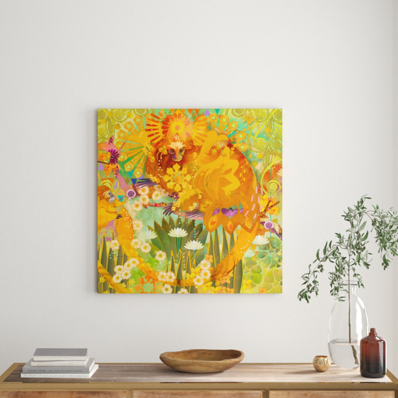 Evelia - Wrapped Canvas Painting, 81cm H x 81cm W x 3.81cm D