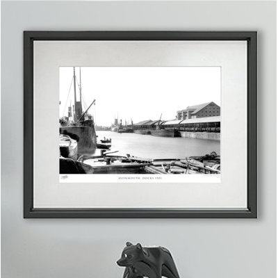Avonmouth, Docks 1901 1 Piece Single Picture Frame Wall Art