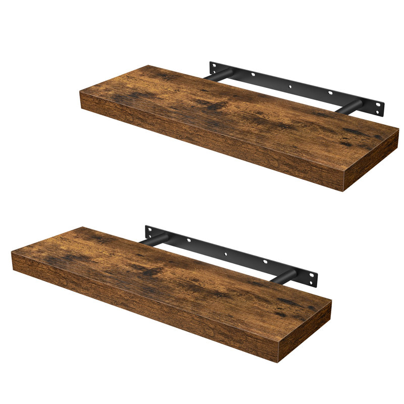 Floating Shelves, Wall Mounted, Brown
