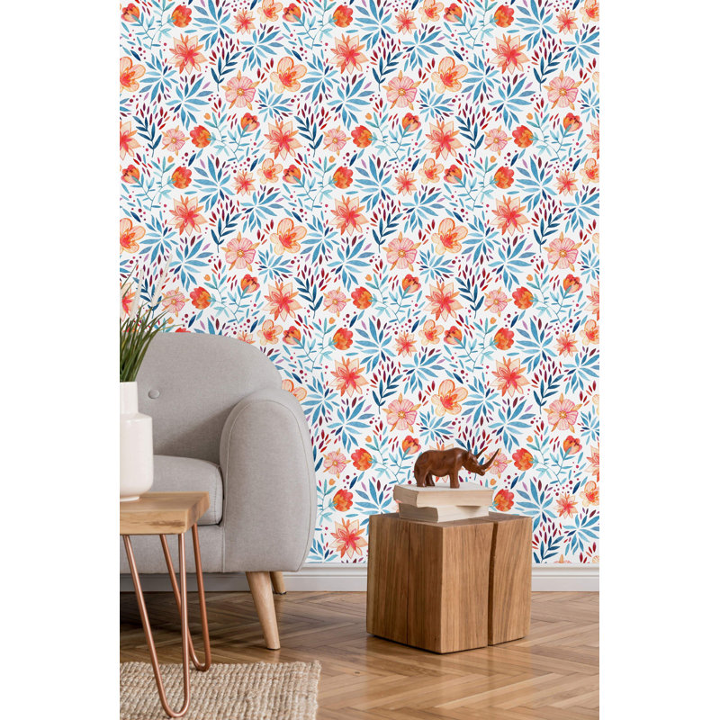 Rouleau de papier peint adhésif Prairieville, L 10,42 po x l 25 po