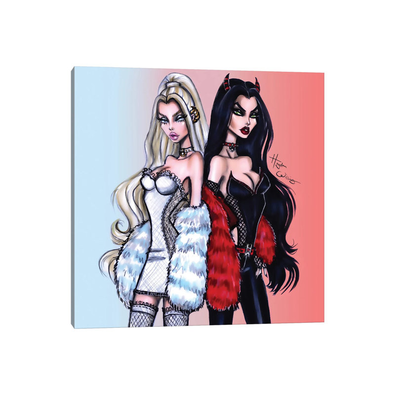 Angels & Demons - reproduction sur toile tendue, H 12 po x l 12 po x P 0,75 po