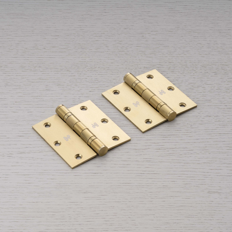 Charnière de porte / 3,5 po x 3,5 po, Laiton