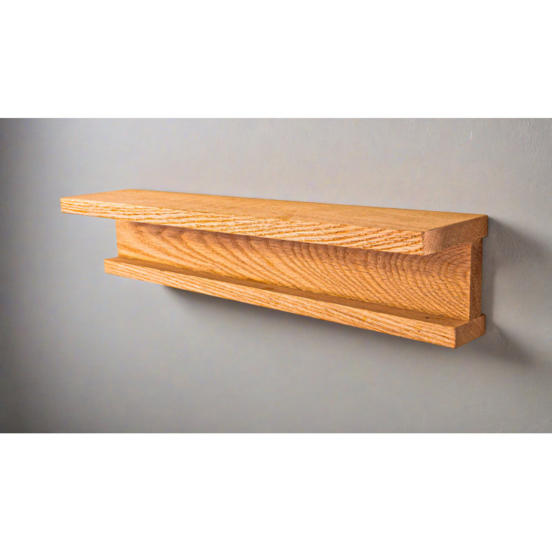 Grande tablette de présentation en chêne massif Rayne, H 6,75 po x l 44 po x P 6 po