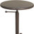 Elegant Brown 22" Round Side Table with Adjustable Height-1916732704