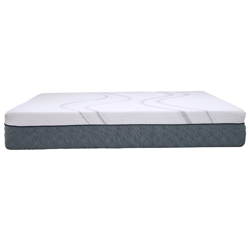 Mousse viscoélastique graphène Diamond Capri, fraîche, conforme, sensible au toucher 12 po, certifiée Greenguard Gold, prête pour l'étiquette blanche