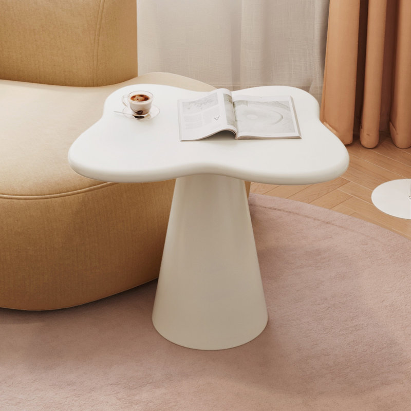 Table de bout Butterfly, blanc crème