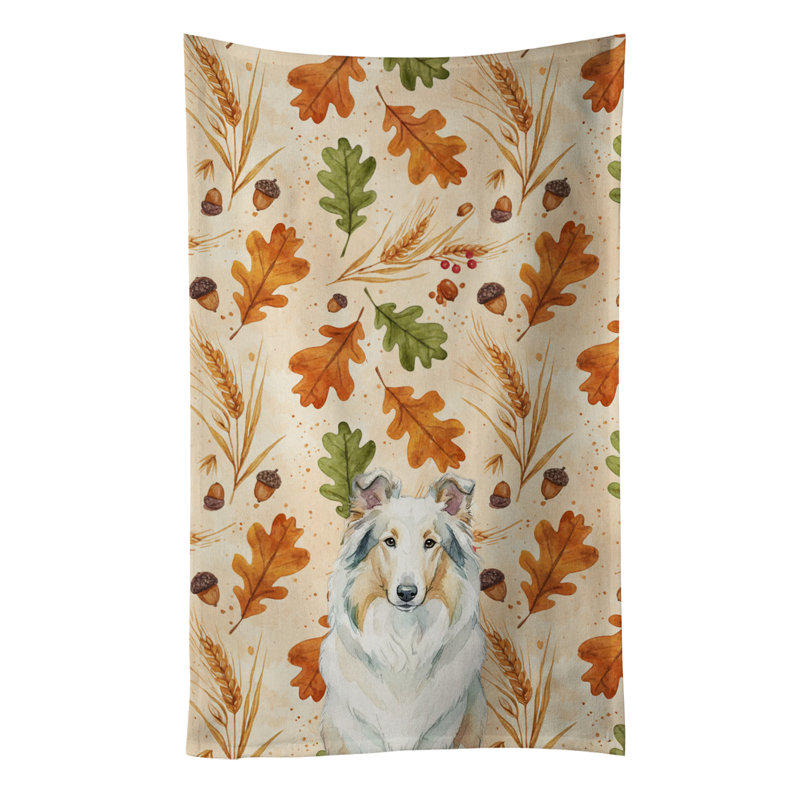 Serviette de cuisine tricolore Sheltie, White Collie