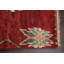 Tapis rouge marocain rouge noué à la main 7 x 11