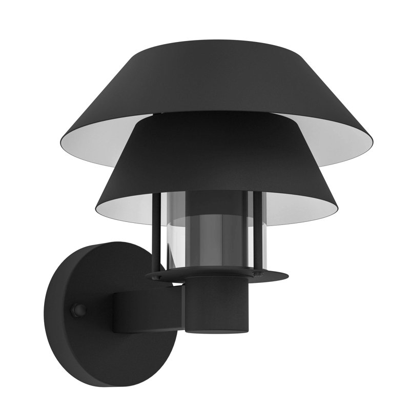 Manzelli Black Outdoor Wall Lantern
