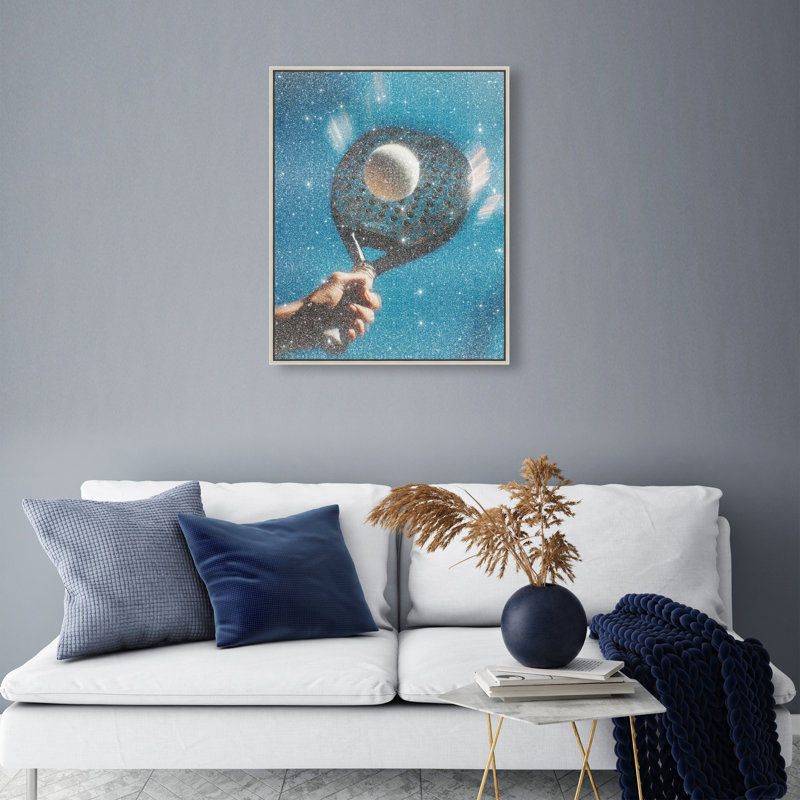 Instant Momentum Print by Oliver Gal, 46"H x 37"W, Silver Floater Frame