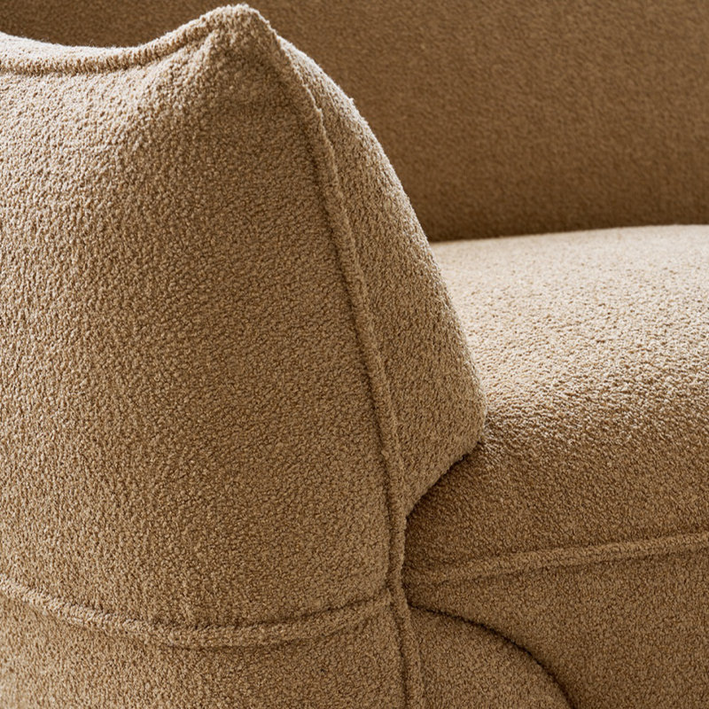 Cream Retro Straight Layout Sofa