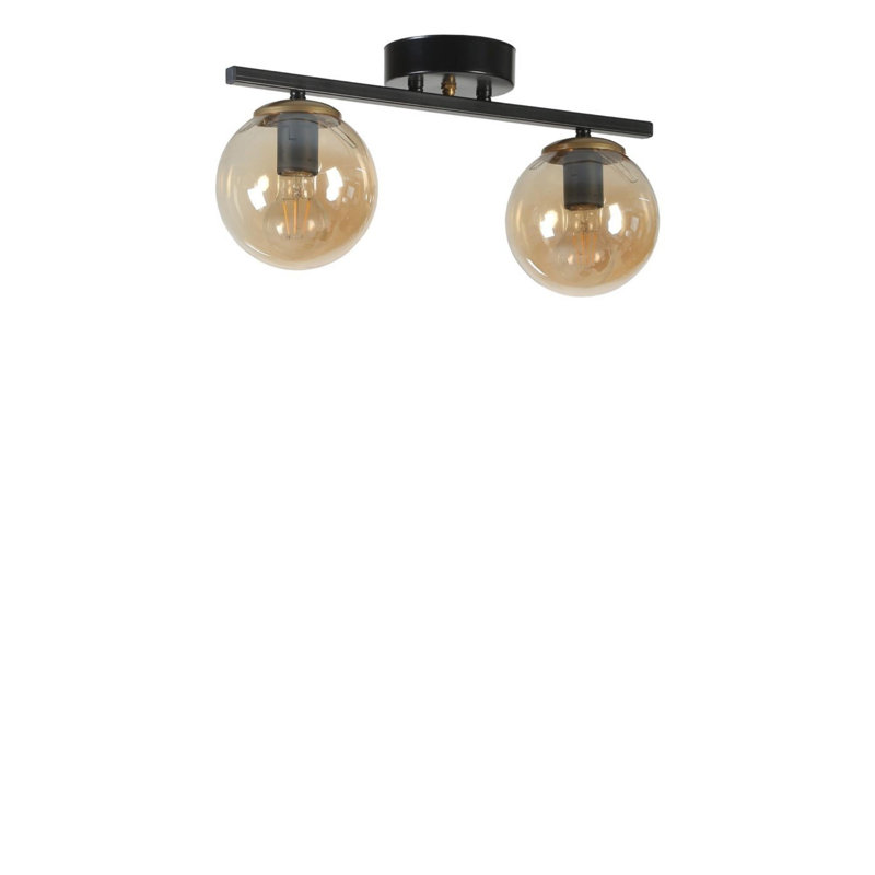 Chandle Chandelier, Black/Amber