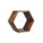 Cray Hexagon Oak Solid Wood Accent Shelf