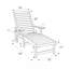 Chaise longue d'extérieur en PEHD en gris clair et noir-885935446