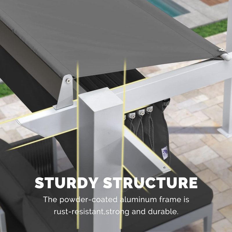3m x 3m Aluminium Pergola