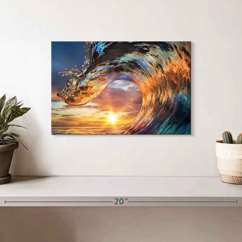 Gillard Curling Ocean Wave, H 8 po x l 12 po