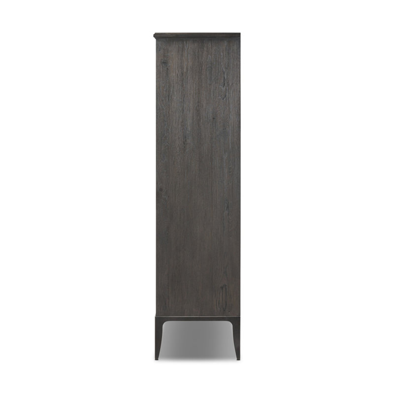 Alden Cabinet-Worn Black Oak