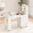 Professional Manicure Table Nail Desk with Dual Display Shelves, Locking Wheels, Wrist Cushion, and Built-in Dust Collector-109743589