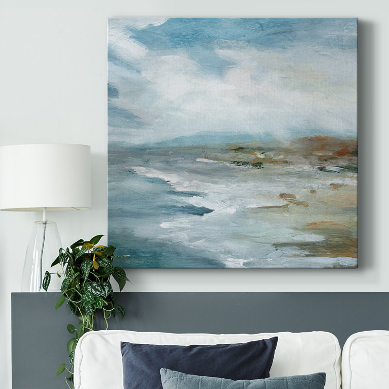 Highlighted Breakers-Gallery Wrapped Canvas, 16" H x 16" W x 1.5" D
