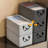4Pcs Striped Fabric Storage Box, Built-In Large Reinforced Storage Box, Foldable Storage-1512365665