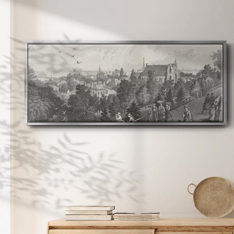 City of Cleveland - toile encadrée, H 24 po x l 60 po