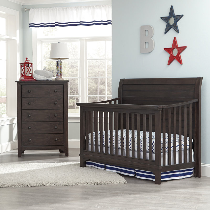 Lit de bébé Mabank, Roche de rivière brune