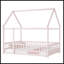Lit double en bois pleine grandeur avec structure de toit-1920521391