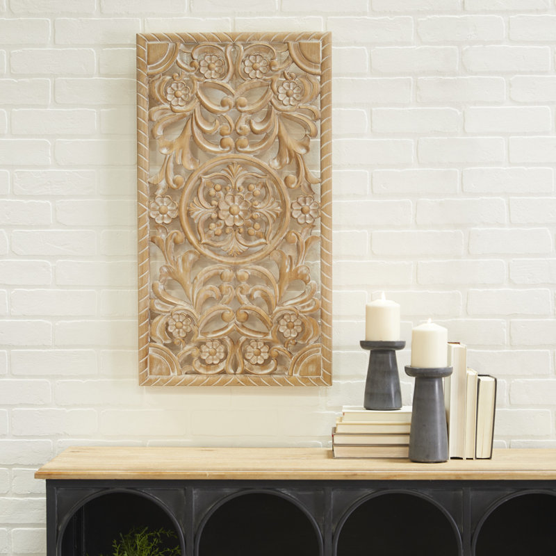 Boho Plants & Flowers Solid Wood Wall Decor