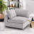 Odai 38.6" W Chenille Upholstered Armless Chair-418263707