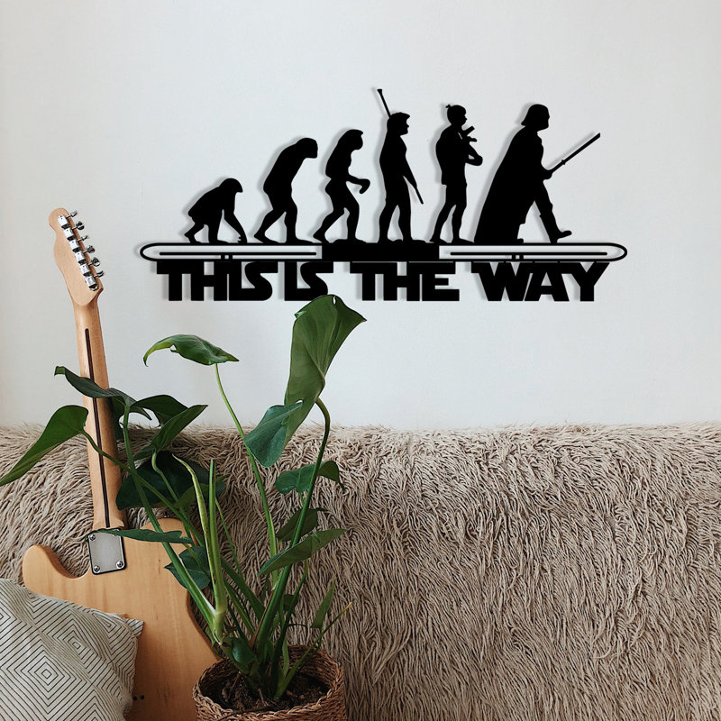 Elegant Decorative Metal Wall Accessory, Black Finish, 27.2 x 11.8 inches | 100% Metal Construction, Thickness: 0.05 inches | Perfect for Home Decor, Modern Aesthetic, Durable and Stylish Design