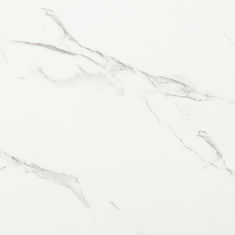 D2504 White Faux Marble Dining Table