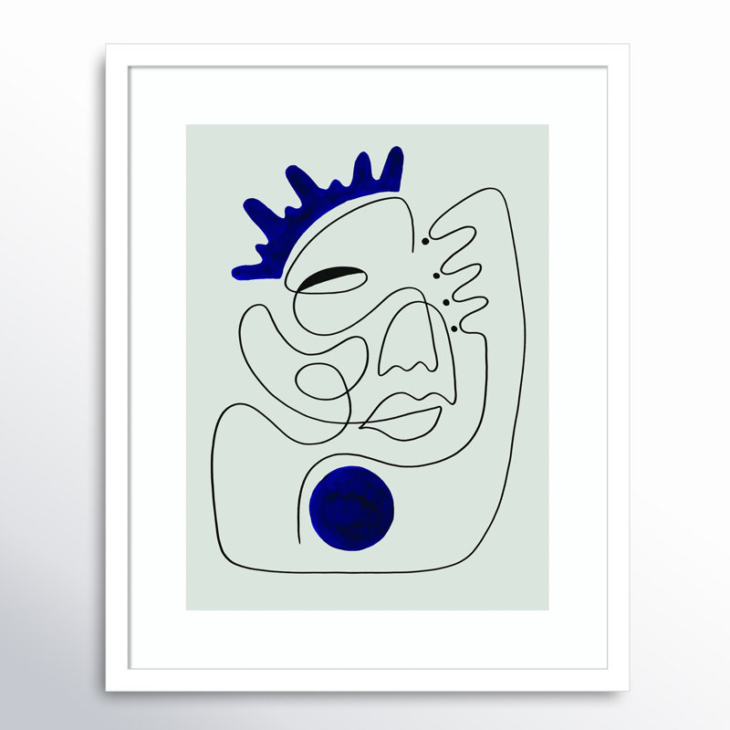 El Rey by Shatha Al Dafai, Noir Black Framed, 21.38" H x 17.38" W x 0.875" D