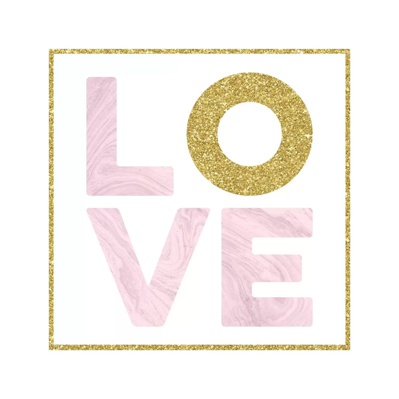 Glam Love by Amanda Murray - Wrapped Canvas Print, 45.72cm H x 45.72cm W x 1.91cm D