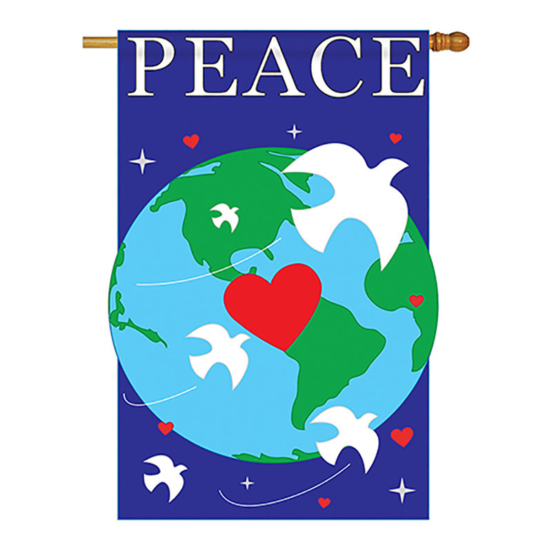 Double Sided 40'' H x 28'' W Polyester House Flag