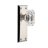 Grandeur Fifth Avenue Plate Privacy with Baguette Crystal Door Knob