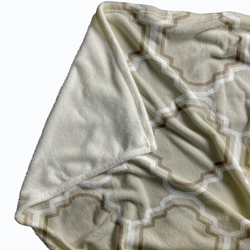 Ursula Plain Weave / Muslin Throw Blanket, Taupe