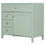 Ensemble de meuble-lavabo moderne 36 po avec lavabo vert | Armoire de rangement | Idée cadeau-734677052-734677025