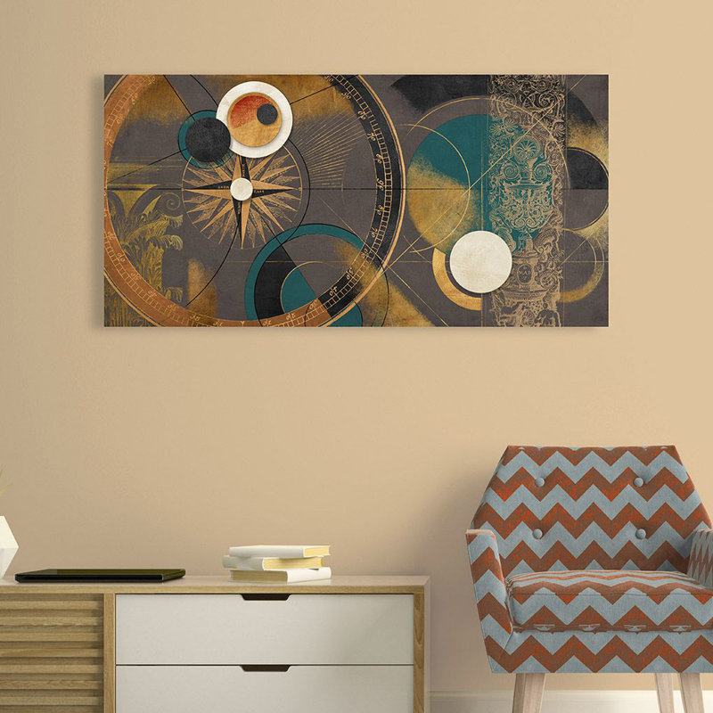 Space Orbits (Blue) by Arturo Armenti - Wrapped Canvas Print, 50cm H x 100cm W x 4cm D