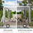 10 × 10ft Aluminum Louvered Pergola with Adjustable Roof, Privacy Curtains and Netting for Patio, Deck, Garden, Yard and Beach-124927652-111990072