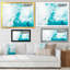 «Blue and White Mixing In Marble», œuvre d'art moderne sur toile-1032841187-1032841186
