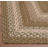 Bryiana Farmhouse Braided Jute Green Area Rug-423962948