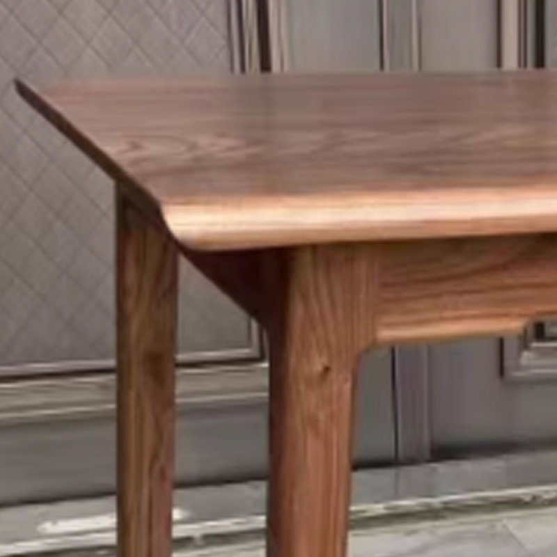 Bureau en bois massif à texture naturelle minimaliste, H 28,74 po x l 39,37 po x P 24,4 po