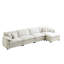 Canapé modulaire en velours côtelé avec repose-pieds et coussins Sonny-1839988822