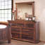 Miroir rectangulaire pour commode brun DUMBONNE