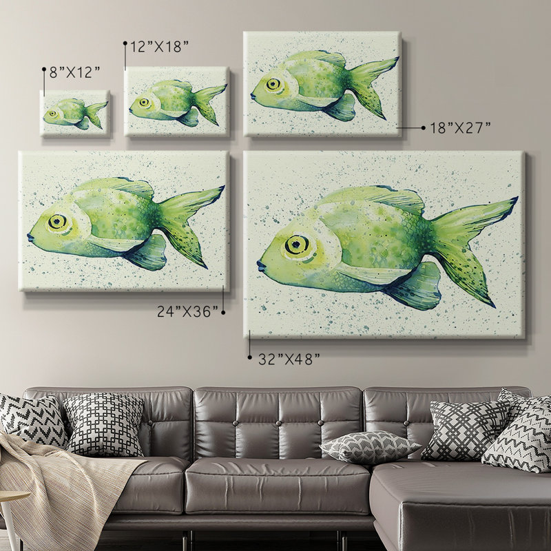 Speckled Freshwater Fish I Premium Gallery Wrapped Canvas - Ready to Hang, 8" H x 12" W